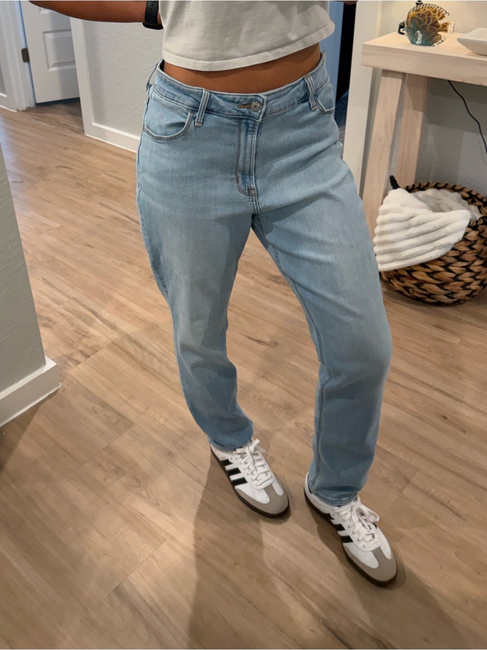 Fashion Nova Light Wash Straight Leg Jeans